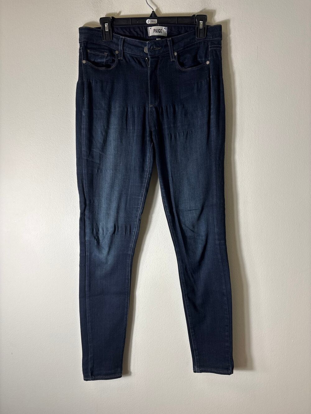 Paige Hoxton Ultra Skinny Dark Wash Jeans Sz 30